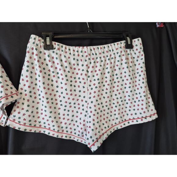 Roller Rabbit Womens White Green Pink Starry Night Polo Pajamas Medium - Picture 11 of 11